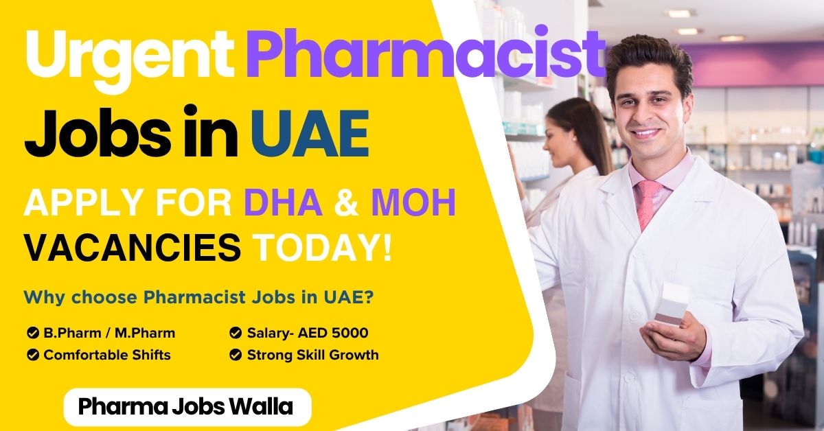 Read more about the article Latest MOH/DHA/HAAD Licensed Pharmacist Jobs in UAE – Apply Now!