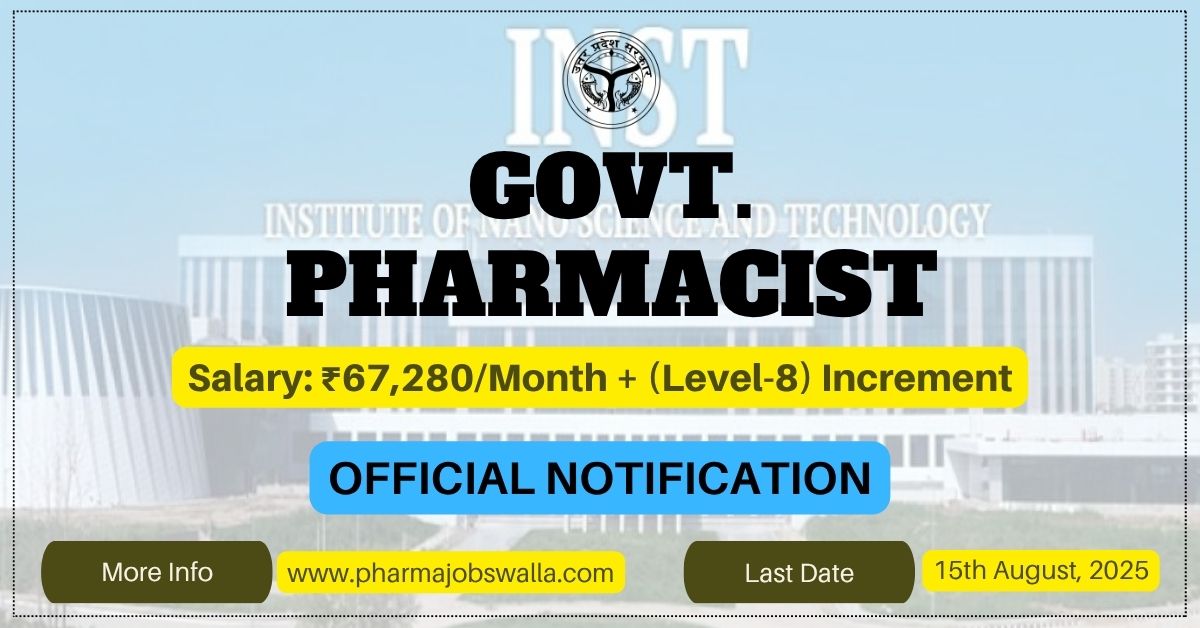 Read more about the article Excellent Pharmacy and Life Sciences Job Opportunity at INST – Earn ₹67,280 Per Month