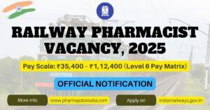 Read more about the article Railway Pharmacist Vacancy 2025 – 100 Govt Posts Announced Under Ministry of Railways!